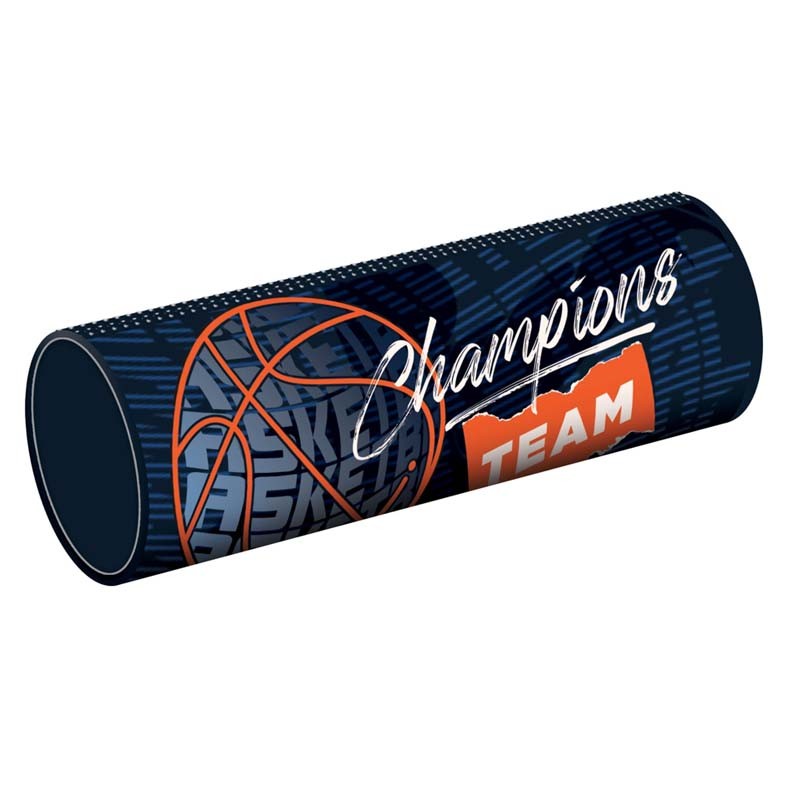 Penar scolar tip borseta, BASKETBALL, poliester, 7.3 x 21.5 cm - imagine 3